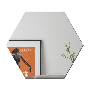 Ym300 16 PCS / Set Home Personal Wall Stickers DIY Acrylic Wall Decorative Mirror (Hexagon Silver)