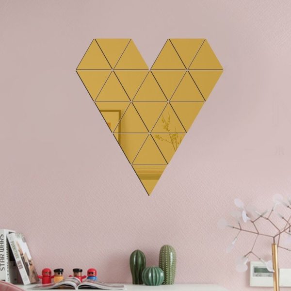 Ym300 16 PCS / Set Home Personal Wall Stickers DIY Acrylic Wall Decorative Mirror (Hexagon Silver) - Image 5