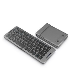 B088 65 Keys Portable Folding Bluetooth Keyboard (Pearley Gray)