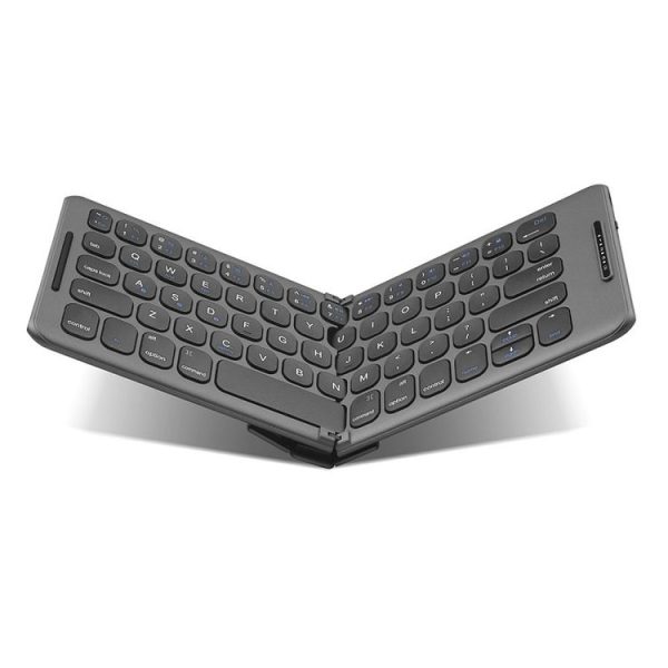 B088 65 Keys Portable Folding Bluetooth Keyboard (Pearley Gray) - Image 3