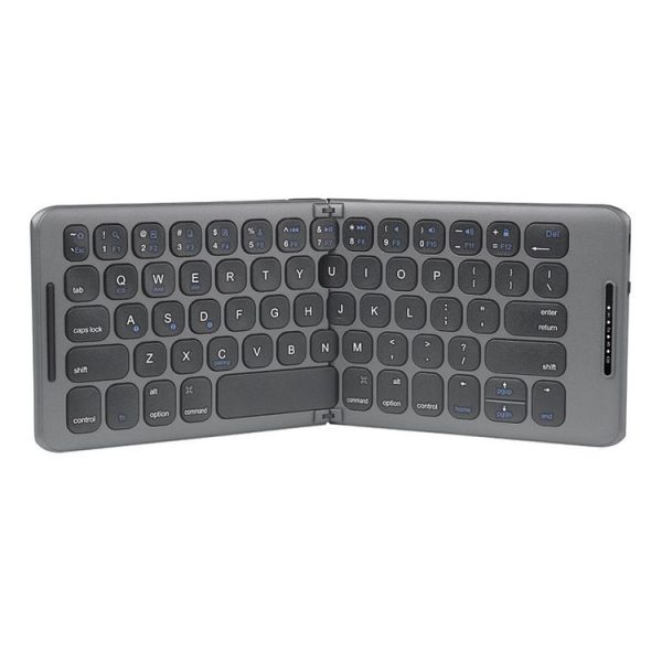 B088 65 Keys Portable Folding Bluetooth Keyboard (Pearley Gray) - Image 4