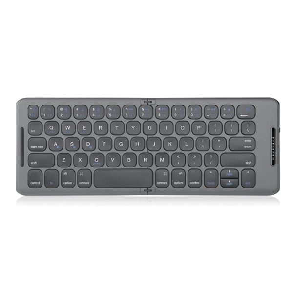 B088 65 Keys Portable Folding Bluetooth Keyboard (Pearley Gray) - Image 5