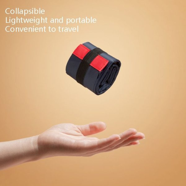 Shopping Bag Foldable Travel Shoulder Portable Bag (Pink Colorful) - Image 4