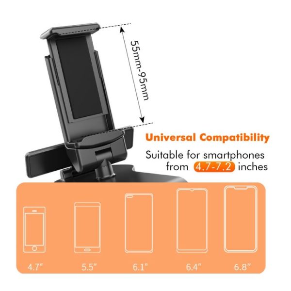 Car Dashboard Mobile Phone Holder With Number Plate (Collet Bracket) - Image 5