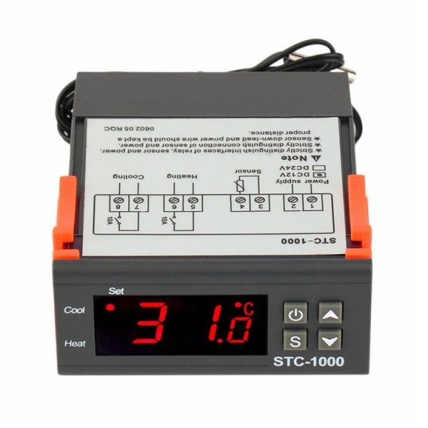 STC-1000 Aquarium Incubation Seafood Machine Electronics Number Microcomputer Temperature Controller Switch (12V)