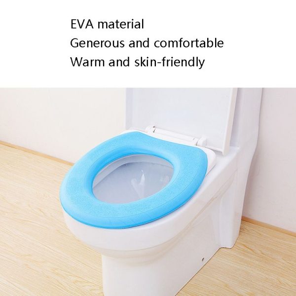 EVA Thermal Adhesive Toilet Seat Washer, Colour: Blue - Image 3