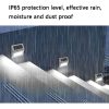 6 LED Solar Stainless Steel Stair Ladder Lamp Wall Light (Warm Light) - Image 3