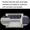 6 LED Solar Stainless Steel Stair Ladder Lamp Wall Light (Warm Light) - Image 6