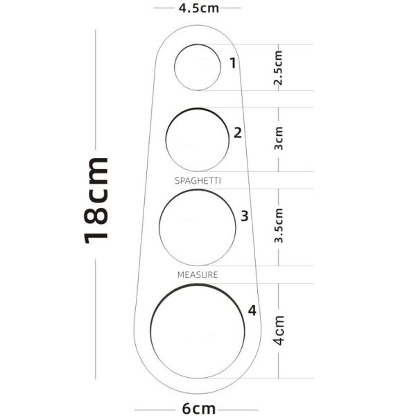 MS-233 Stainless Steel Tape Device Noodle Ruler - Image 7