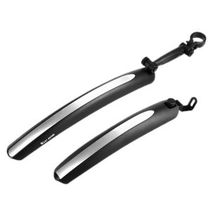 WEST BIKING YP0714018 Bicycle Folding Reflective Mudguard (Black)