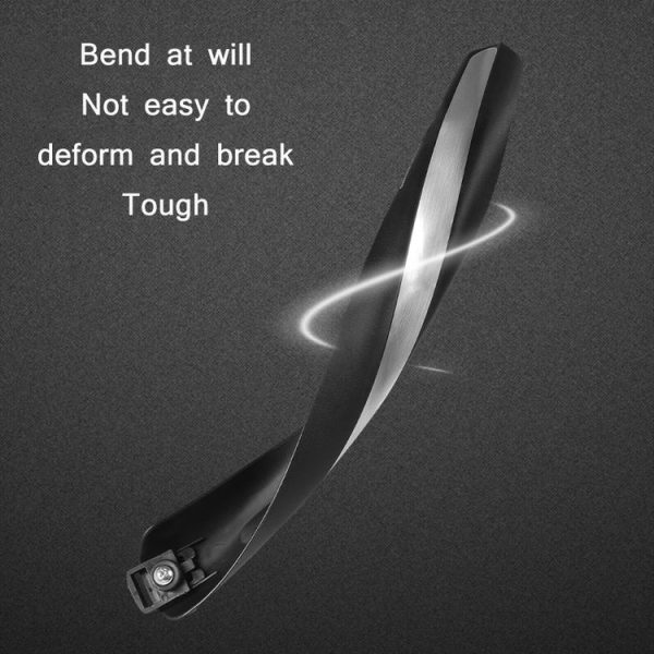 WEST BIKING YP0714018 Bicycle Folding Reflective Mudguard (Black) - Image 4