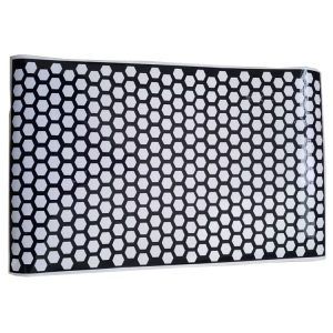 5 PCS Car Honeycomb Tail Lamp Film Universal Personality Modified Light Film Sticker (Bright Black)