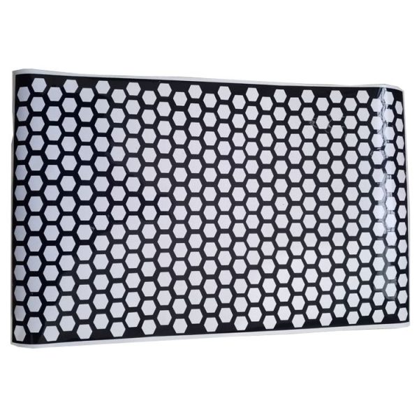 5 PCS Car Honeycomb Tail Lamp Film Universal Personality Modified Light Film Sticker (Bright Black)