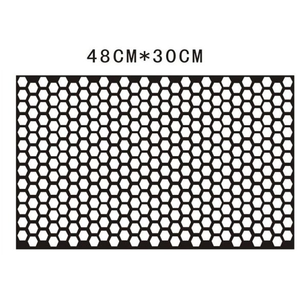 5 PCS Car Honeycomb Tail Lamp Film Universal Personality Modified Light Film Sticker (Bright Black) - Image 3