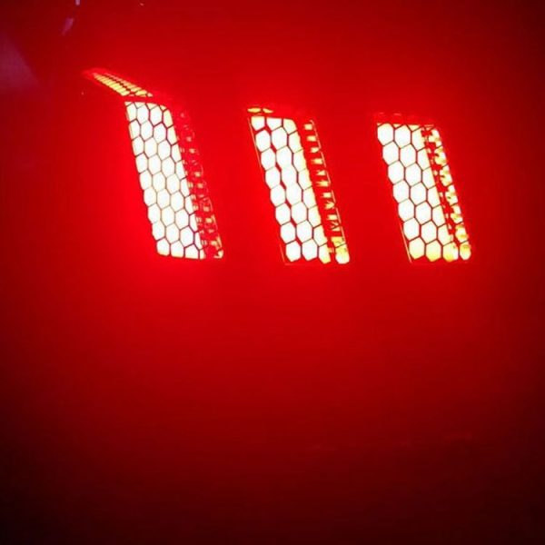 5 PCS Car Honeycomb Tail Lamp Film Universal Personality Modified Light Film Sticker (Bright Black) - Image 6