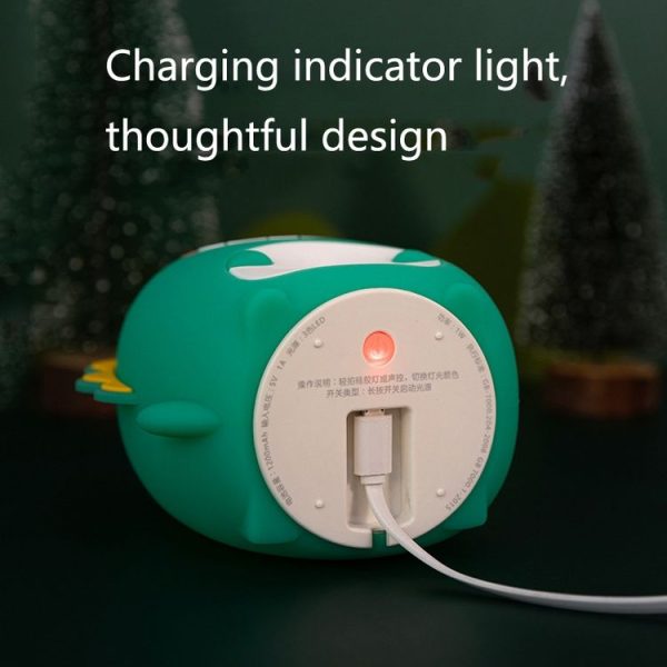 Bedroom Cartoon Dinosaur Silicone Sensor Night Light (Green) - Image 5