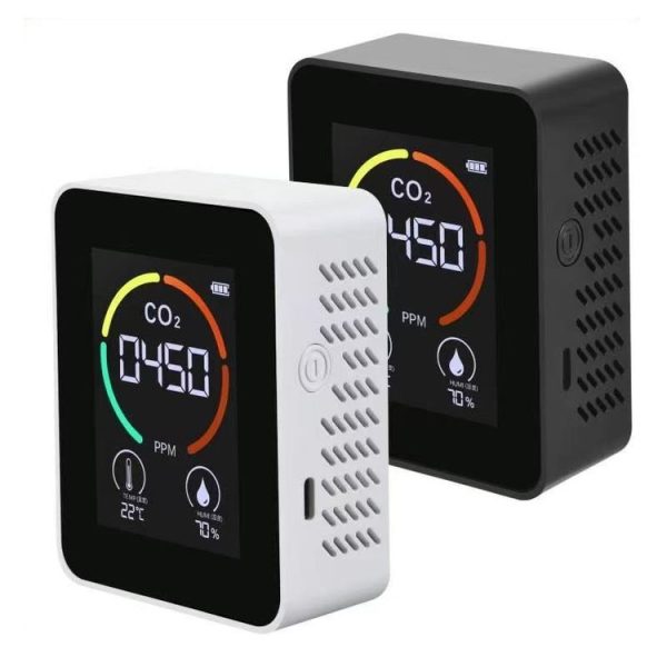 XY-T01 Temperature Humidity Display CO2 Meter Carbon Dioxide Air Quality Detector (Semiconductor Black) - Image 2
