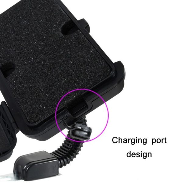 Motorcycle Bicycle Waterproof Mobile Phone Holder, Style: Rearview Mirror (7 inch) - Image 3