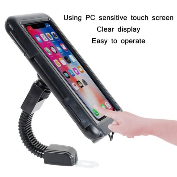 Motorcycle Bicycle Waterproof Mobile Phone Holder, Style: Rearview Mirror (7 inch) - Image 5