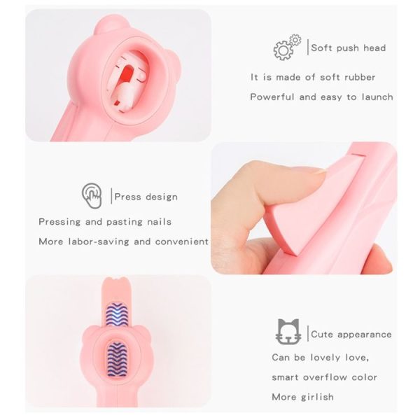 DIY Push Type Glam Nail Machine Girl Dressing Toy (Box Packed) - Image 3