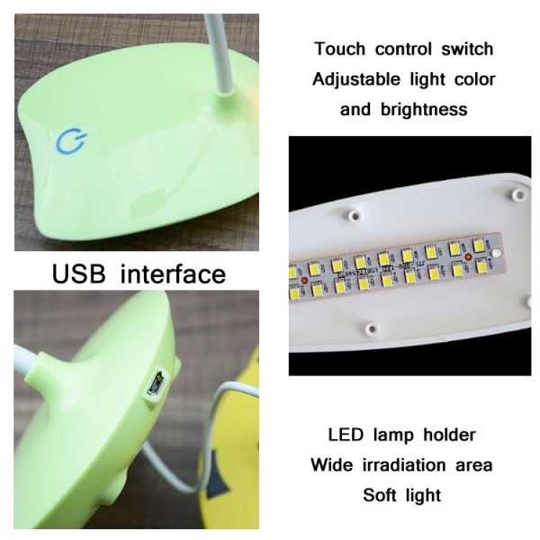 Eye Protection Bedroom Bedside LED Table Lamp (Blue) - Image 4
