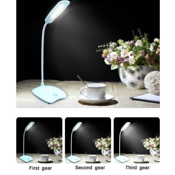 Eye Protection Bedroom Bedside LED Table Lamp (Blue) - Image 6