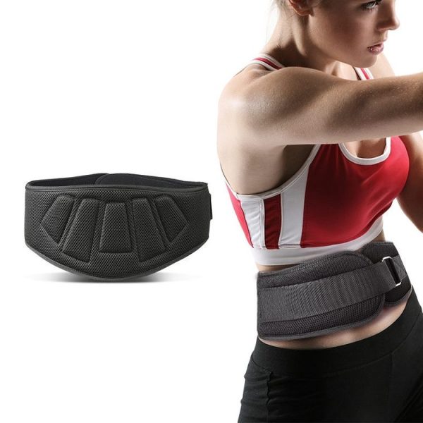 Sports Waist Support Squat Weightlifting Training Belt, Size: L (Black)