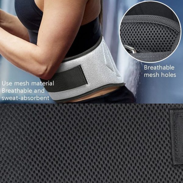 Sports Waist Support Squat Weightlifting Training Belt, Size: L (Black) - Image 5