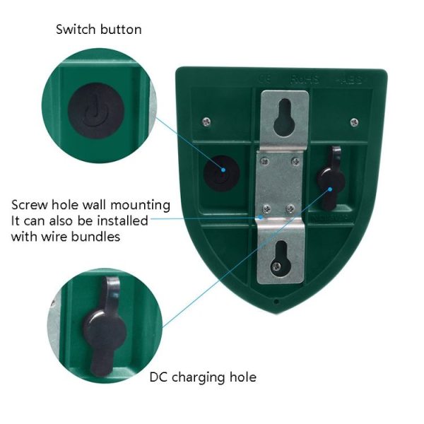 N911M Solar Rouse Alarm Lamp Infrared Induction Animal Drive - Image 5