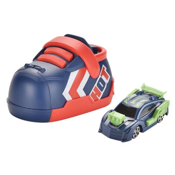 Children Competition Ejection Shoes Toy Car Set (Red)