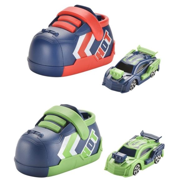 Children Competition Ejection Shoes Toy Car Set (Red) - Image 2