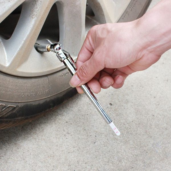 Car Tire Pen Car Portable Tire Pressure Gauge (Silver 1092) - Image 5