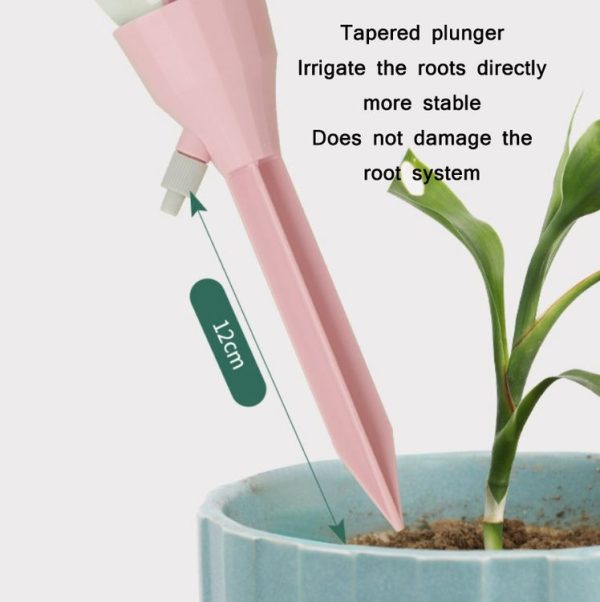 10pcs Household Potted Plant Drip Irrigation Adjustable Automatic Watering Device (Beige White) - Image 4