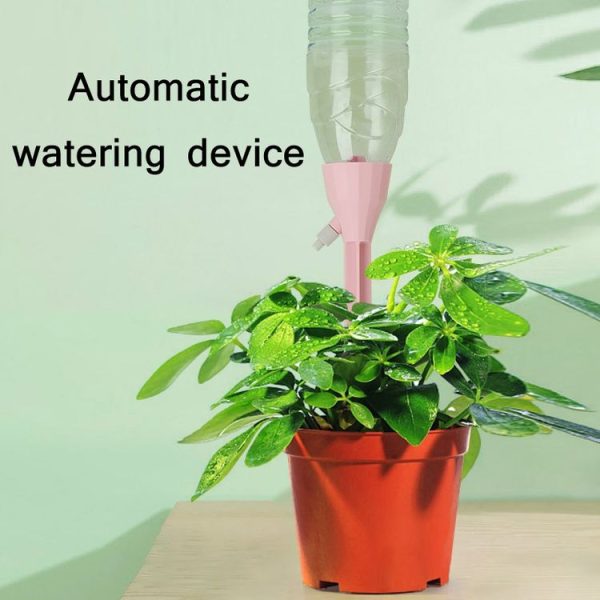 10pcs Household Potted Plant Drip Irrigation Adjustable Automatic Watering Device (Beige White) - Image 6