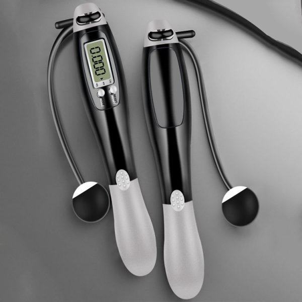 Sport Electronic Counting Wire Skipping Rope, Style: Cordless (Gray) - Image 2