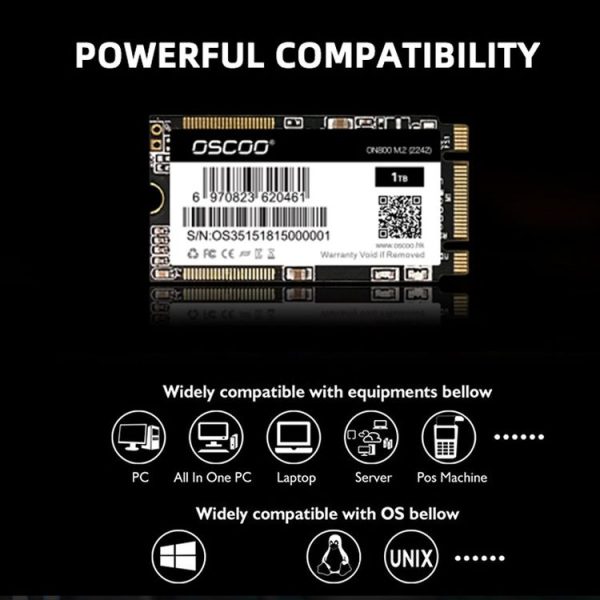 OSCOO ON800 M.2 2242 Computer SSD Solid State Drive, Capacity: 128GB - Image 5