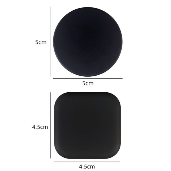 Silent Anti-Collision Silicone Pad For Door Handle, Size: 4.5cm Square Black - Image 3