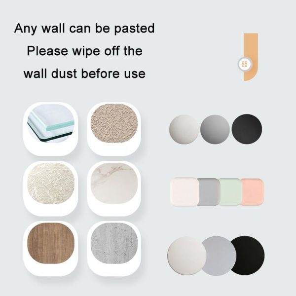 Silent Anti-Collision Silicone Pad For Door Handle, Size: 4.5cm Square Black - Image 4