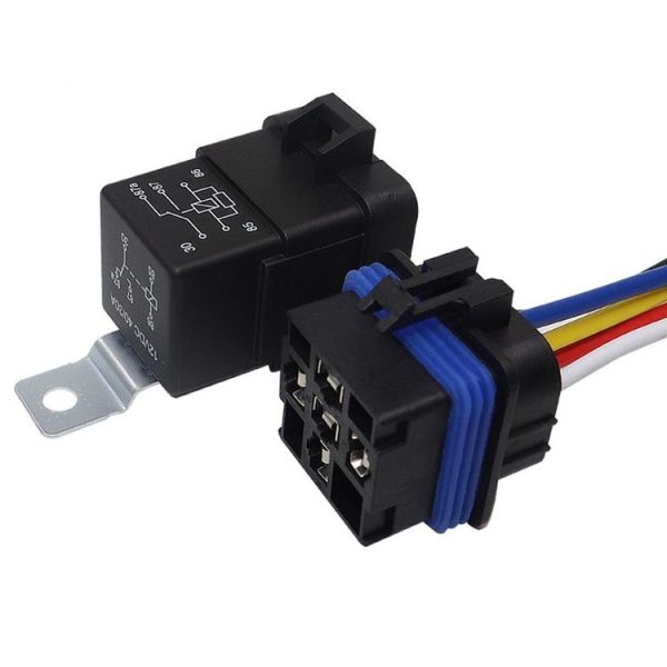 1040 5 Pin Waterproof Integrated Automotive Relay With Bracket, Rated voltage: 12V - Image 3