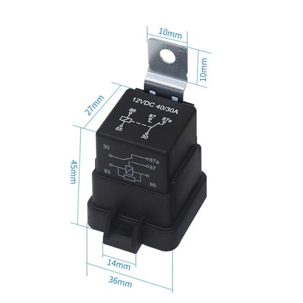 1040 5 Pin Waterproof Integrated Automotive Relay With Bracket, Rated voltage: 24V - Image 4