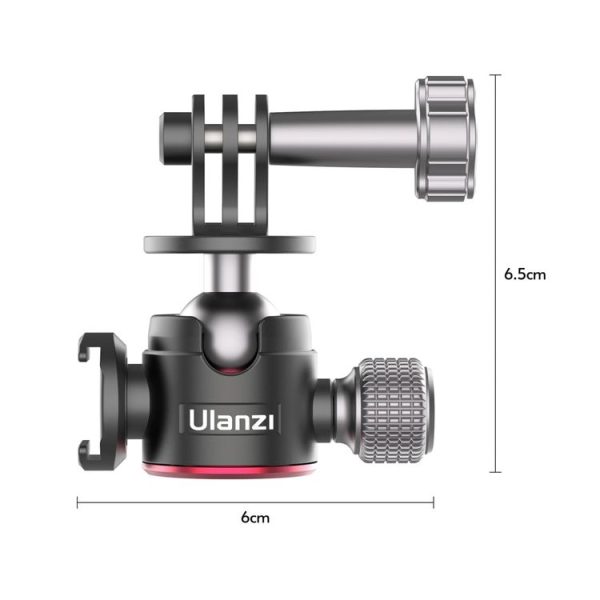 Ulanzi U-130 1 / 4 inch Screw Aluminum Alloy Ball Head - Image 3