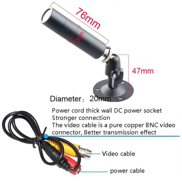 MB18 1000 Line HD Wide-Angle Surveillance Camera, Specification: PAL - Image 6