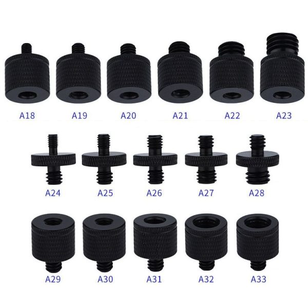 4 PCS Screw Adapter A19 1 / 4 Female to M5 Male Screw - Image 3