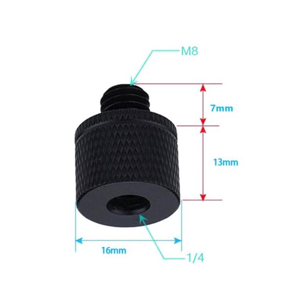 4 PCS Screw Adapter A21 1 / 4 Female to M8 Male Screw - Image 2