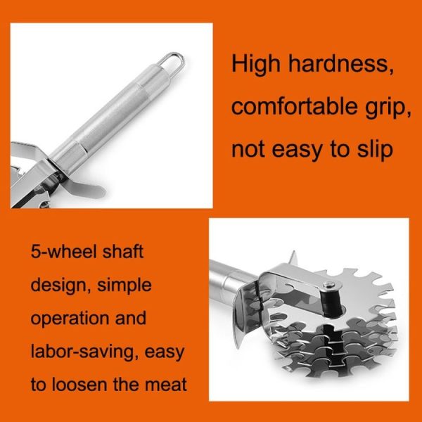 GB139 Stainless Steel Five-Wheel Meat Tenderizer - Image 5