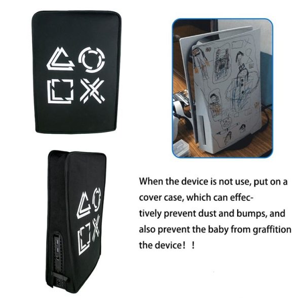 Host Dust Cover Protective Sleeve For PS5 (Black) - Image 4