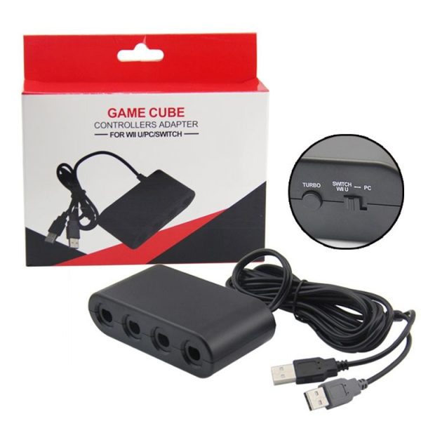 GC Handle To Wii U / PC / Switch Converter Adapter (Black) - Image 2