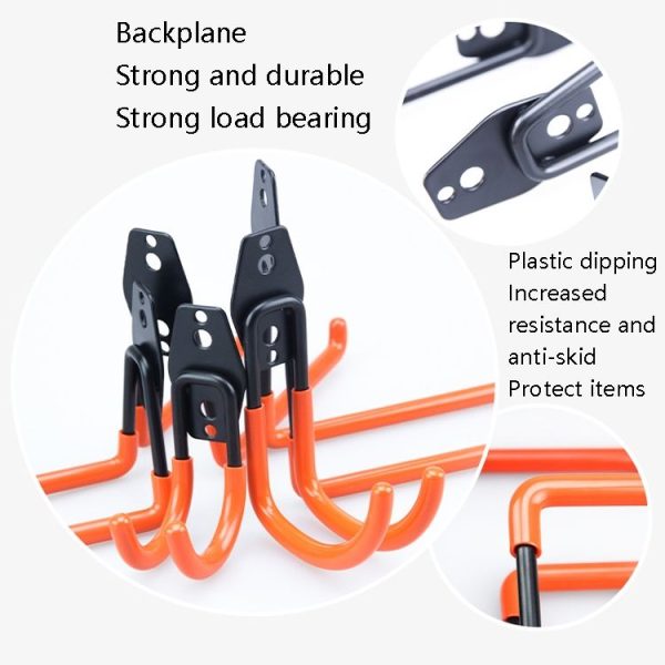 630 Large Round Garage Hook Warehouse Storage Dip Metal Hook (Bright Orange) - Image 4