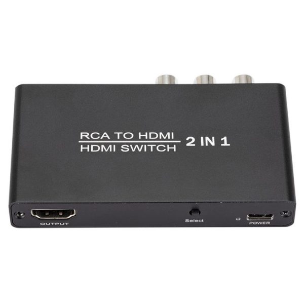 QH021 AV + HDMI To I HDMI 2 To 1 Out Switcher - Image 2