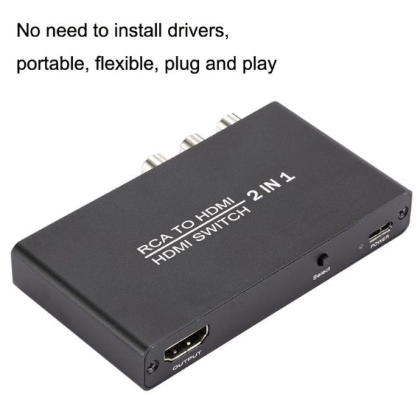 QH021 AV + HDMI To I HDMI 2 To 1 Out Switcher - Image 4